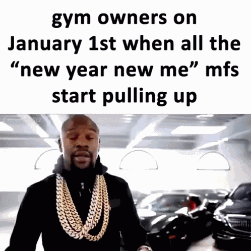 Gym Owners New Year New Me GIF