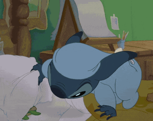 H2di Stitch Go To Bed GIF