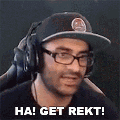 Ha Get Rekt Sain GIF