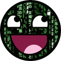 Hacker Epic Face Sticker