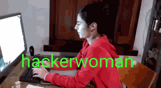 Hacker Hackerwoman Computer Keyboard Office System Hacking GIF