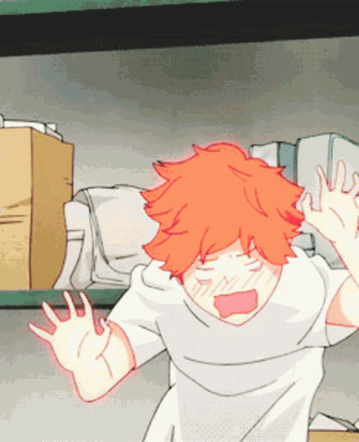 Haikyuu Blush GIF