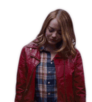 Hair Flip Emma Stone Sticker