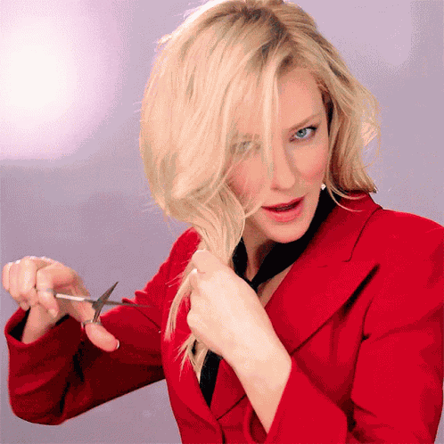 Haircut Cate Blanchett GIF