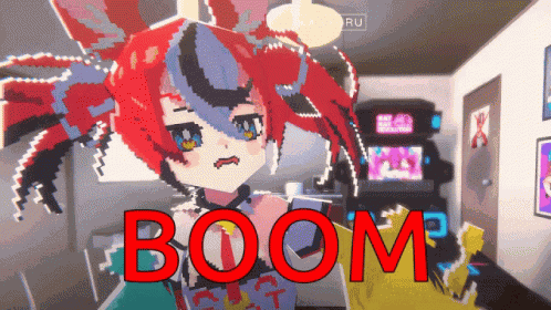 Hakos Baelz Boom Boom GIF
