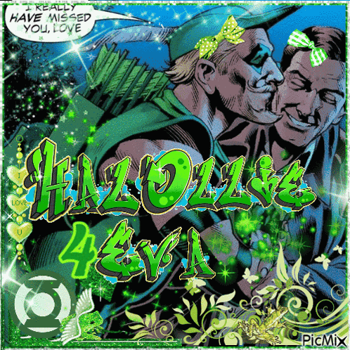 Hal Jordan Oliver Queen GIF