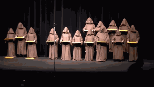 Hallelujah Chorus Silent Monks Sing The Hallelujah Chorus GIF