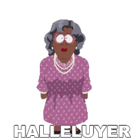 Halleluyer Madea Sticker
