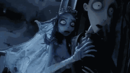 Halloween Corpse Bride Tim Burton Scary Ghost Horror Skeleton GIF