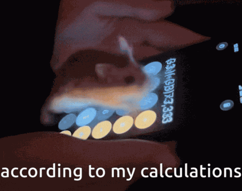 Hamster Calculating GIF