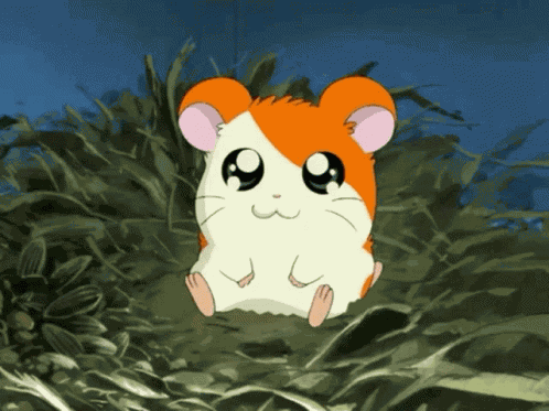 Hamtaro Thinking GIF