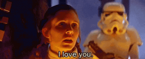 Han Solo Leia GIF