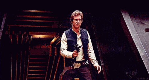 Han Solo Shrug - Star Wars GIF
