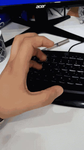 Hand Keyboard GIF