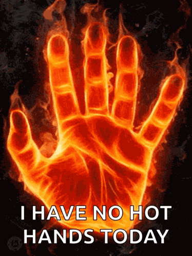 Hand On Fire GIF