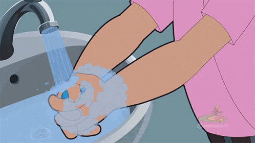 Hand Washing Chhota Bheem GIF