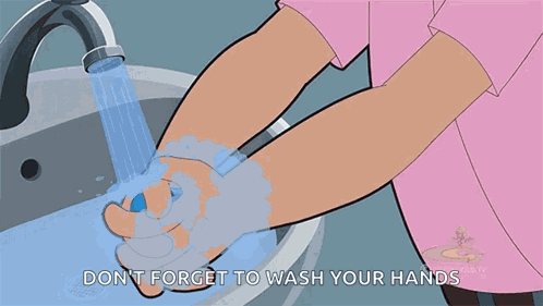 Hand Washing Chhota Bheem GIF