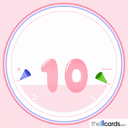 Happy 10th Birthday Theecards GIF