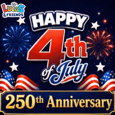 Happy 4th Of July 250th Anniversary GIF