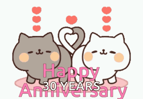 Happy Anniversary Cats GIF