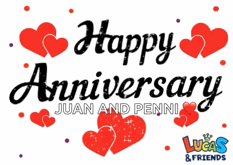 Happy Anniversary Happy Anniversary Hearts GIF
