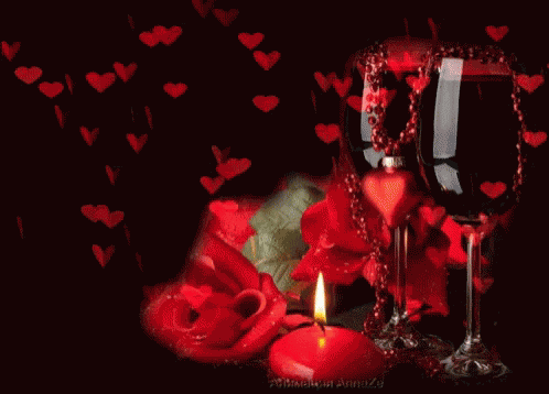 Happy Anniversary Hearts GIF