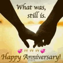 Happy Anniversary Holding Hands GIF
