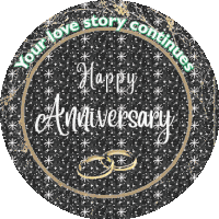 Happy Anniversary Sticker