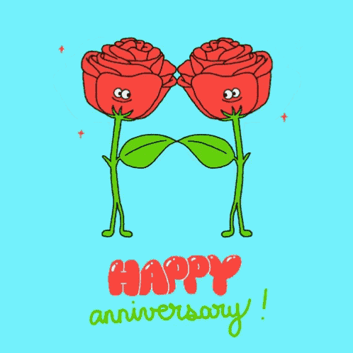 Happy Anniversary Roses GIF