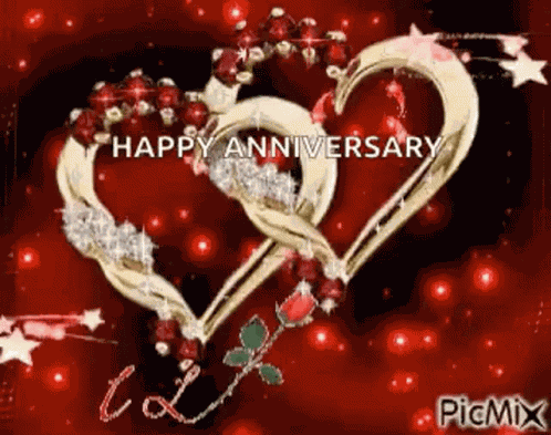 Happy Anniversary Sparkles GIF