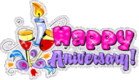 Happy Anniversary Sticker