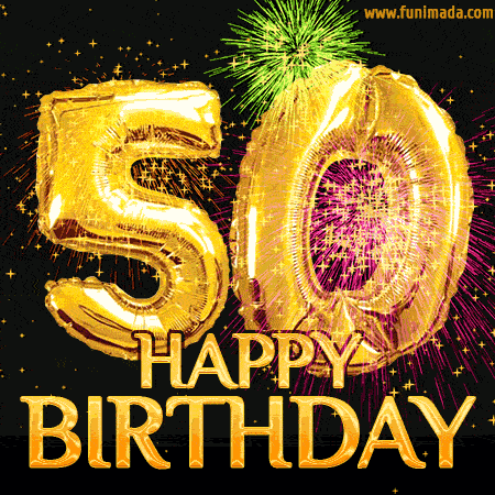 Happy Birthday 50th Birthday GIF
