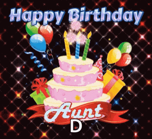 Happy Birthday Aunt Hbd Aunt GIF