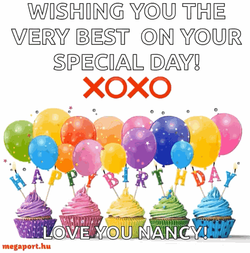 Happy Birthday Balloons GIF