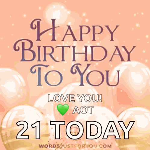 Happy Birthday Balloons GIF