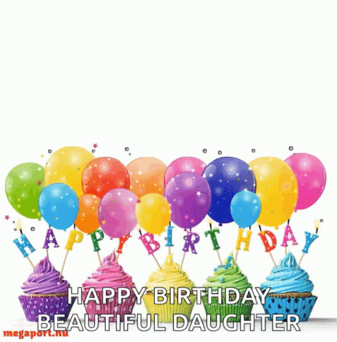 Happy Birthday Balloons GIF