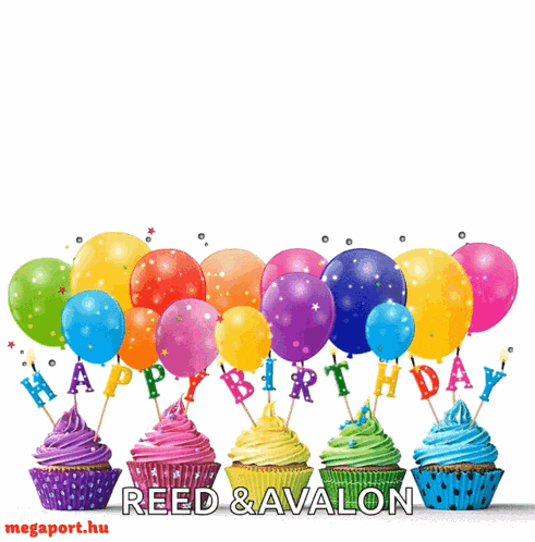 Happy Birthday Balloons GIF