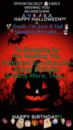 Happy Birthday Belated Happy Birthday Wishes GIF