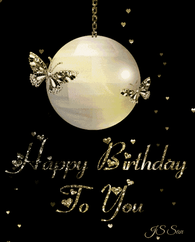 Happy Birthday Birthday Butterflies GIF