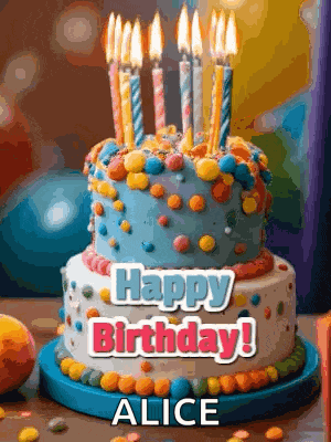 Happy Birthday Birthday Cake GIF