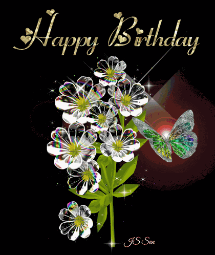 Happy Birthday Birthday Flowers Gif GIF