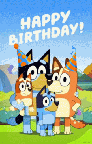 Happy Birthday Bluey GIF