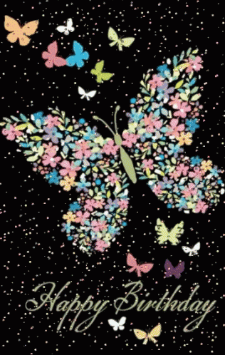 Happy Birthday Butterfly GIF