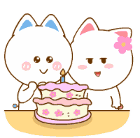 Happy Birthday Cake Sticker