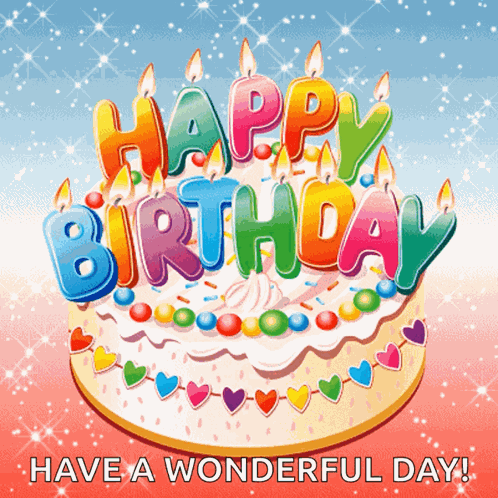 Happy Birthday Cake GIF