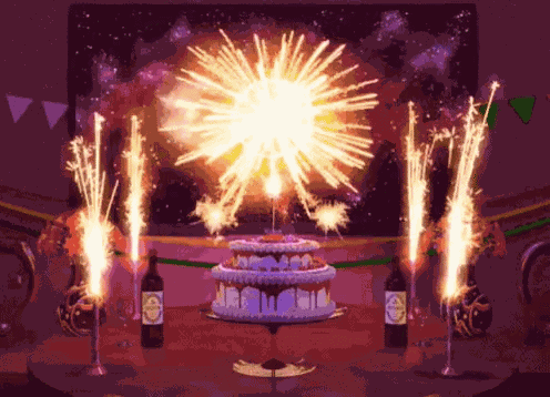 Happy Birthday Cake GIF