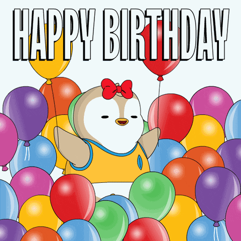 Happy Birthday Cake Penguin GIF
