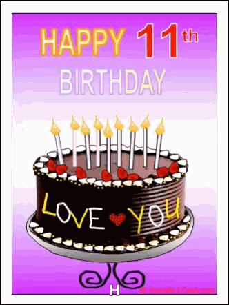 Happy Birthday Cake GIF