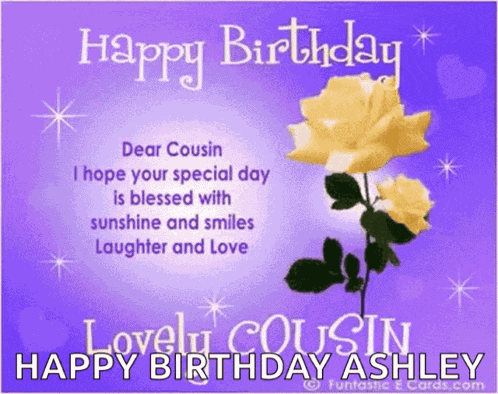 Happy Birthday Cousin Dear Cousing GIF
