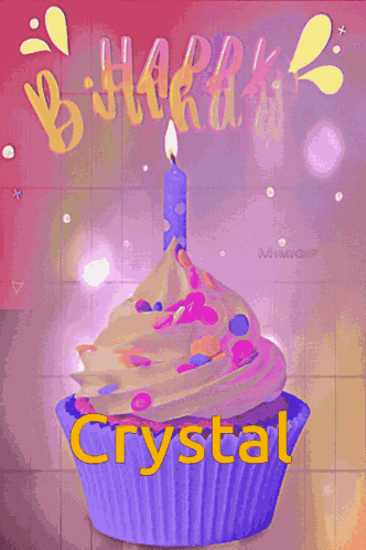 Happy Birthday Crystal GIF